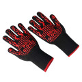 Factory Price Aramid Oven Mitts, 500 Degrees Extreme Heat Resistant BBQ Grill Oven Gloves